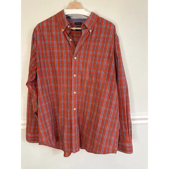 Chaps Mens Shirt, Dressy/Casual, plaid Mens Xlarge - Picture 2 of 4